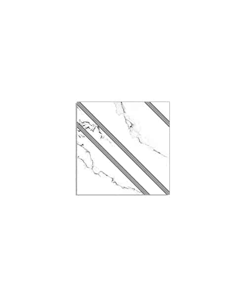 Fino BH4311 Marble with Diagonal Line 40x40cm
